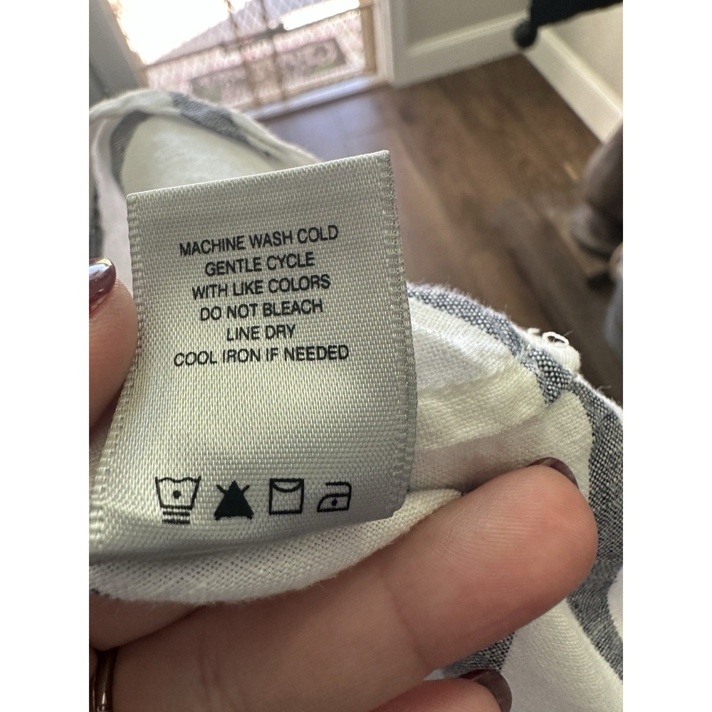 John Mark Striped Embroidered Patchwork Long Slee… - image 8